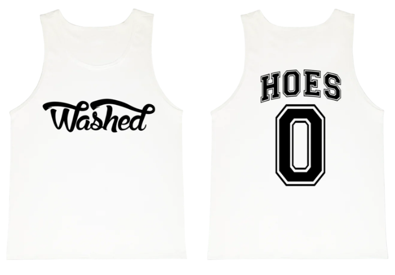 "0 Hoes" Tank Top (White)