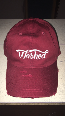 "Washed" Dad Hat Burgundy