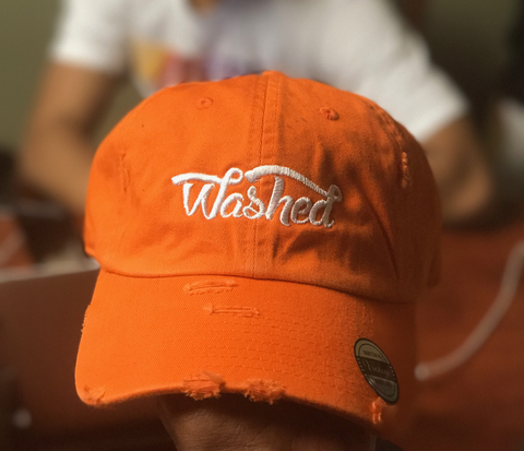 "Washed" Dad Hat Orange